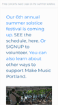 Mobile Screenshot of makemusicportland.org